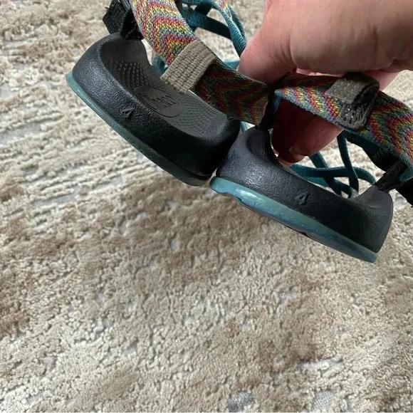 Chaco ZX2 Classic Blue Red Yellow Boulder Walking Hiking Sandals Boost: 4 - Picture 9 of 9
